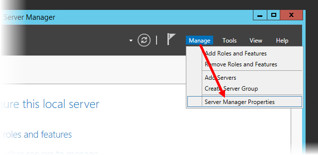 Απενεργοποίηση του Server Manager κατά τη σύνδεση στον Windows Server 2012