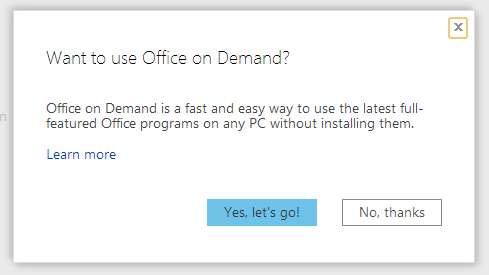 Office on Demand, το Office 2013 μαζί σου όποτε το ζητήσεις