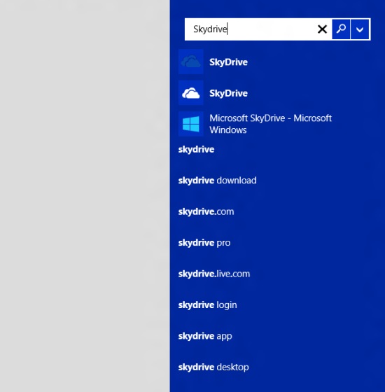 Windows Blue, βελτιωμένη αναζήτηση στα Windows 8.1