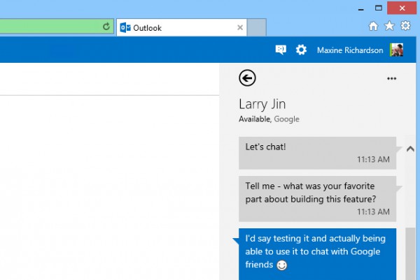 Το Google Chat έρχεται στο Outlook.com, συνομιλία με Gmail επαφές