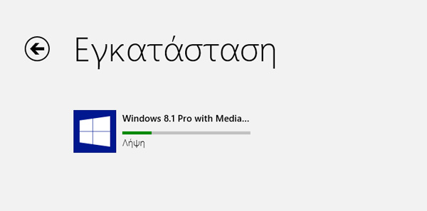 Windows 8.1, αναβάθμιση από τα Windows 8