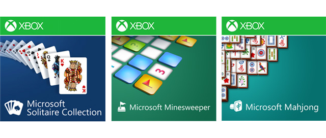 Solitaire, Mahjong και Minesweeper δωρεάν για Windows Phone 8