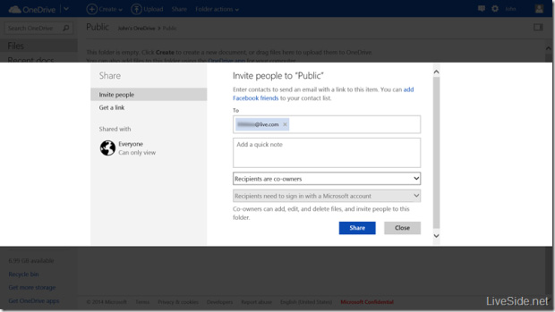 Το OneDrive αποκτά κοινόχρηστους φακέλους, η ομαδική εργασία αποκτά νόημα