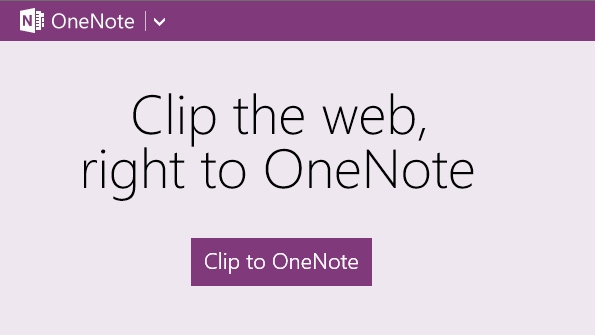 OneNote Clipper, αποθηκεύστε αποσπάσματα ιστοσελίδων απευθείας από τον browser