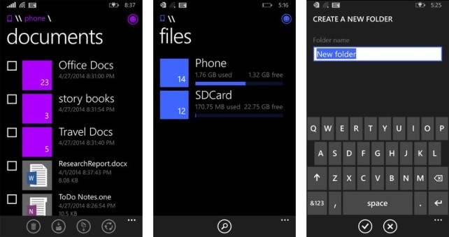 Files app, τα Windows Phone 8.1 αποκτούν file manager τον Ιούνιο