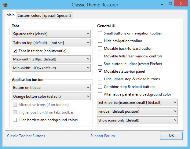 Firefox Classic Theme Restorer, επανέφερε την προηγούμενη εμφάνιση του browser