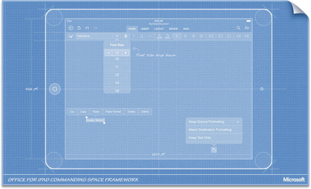 Office for iPad, πώς σχεδιάστηκαν Word, Excel και PowerPoint στο iOS 7