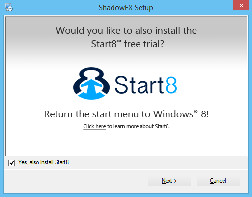 ShadowFX, προσθέστε σκιές στα παράθυρα των Windows 8 και 8.1