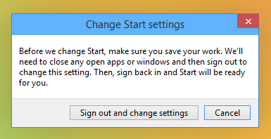 Windows 10, επιλέξτε μεταξύ Start menu και οθόνης Έναρξης