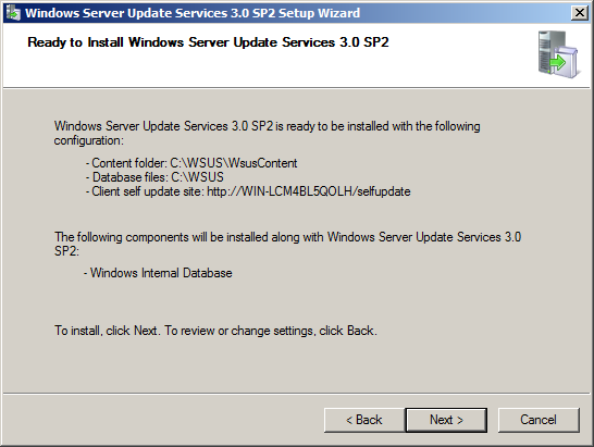 Εγκατάσταση Windows Server Update Services (WSUS) στον Windows Server 2008 R2
