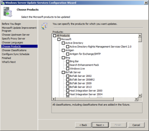 Ρυθμίζοντας τον WSUS με το Configuration Wizard στον Server 2008 R2 ...