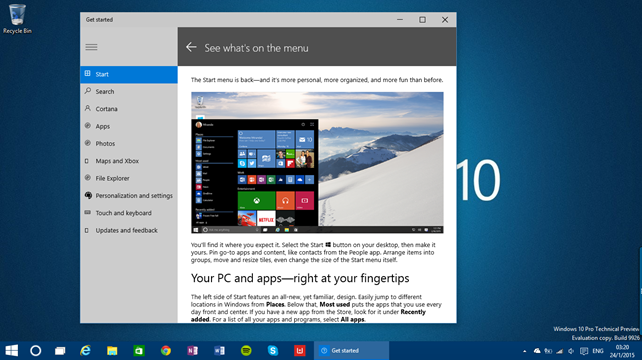 Τα Windows 10 build 9926 σε εικόνες [Visual Tour]